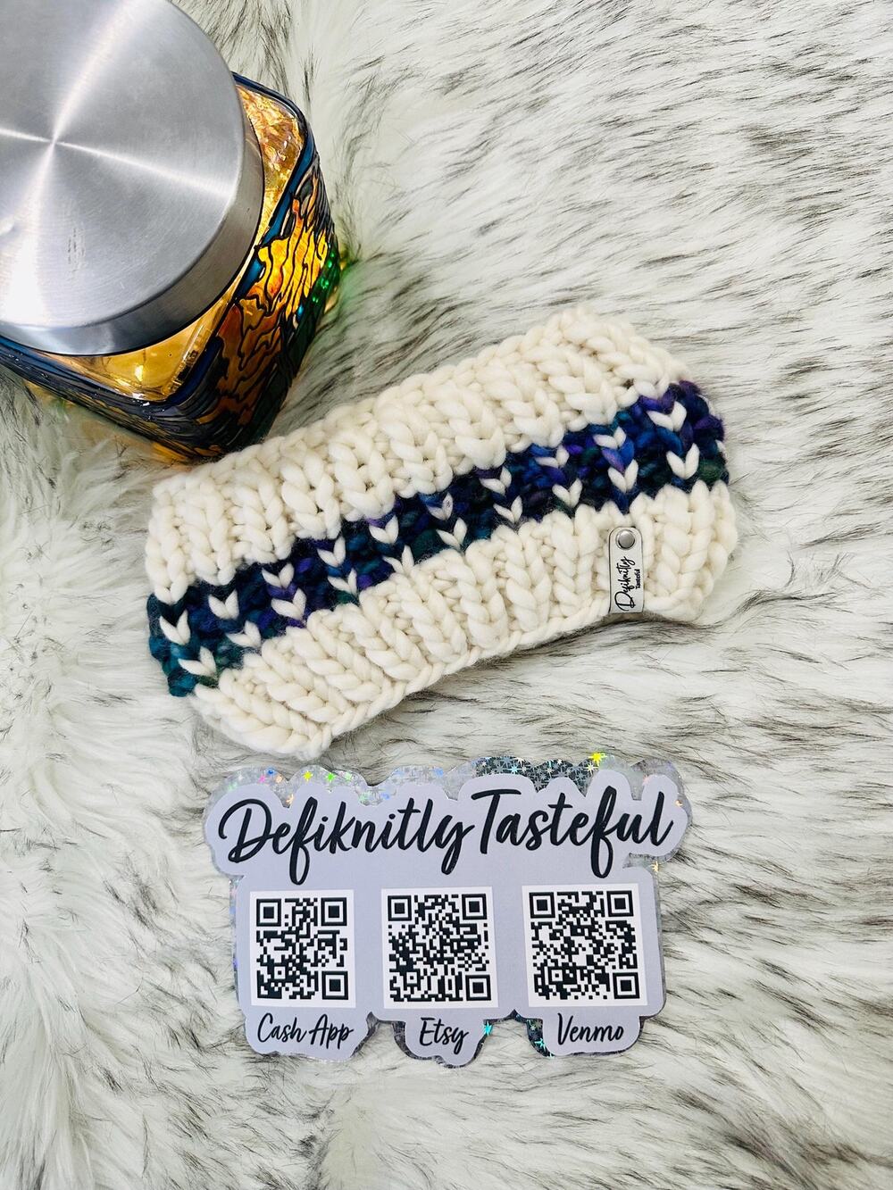 Hand Knit Into Your Heart Merino Wool Headband - Winter Ear Warmer